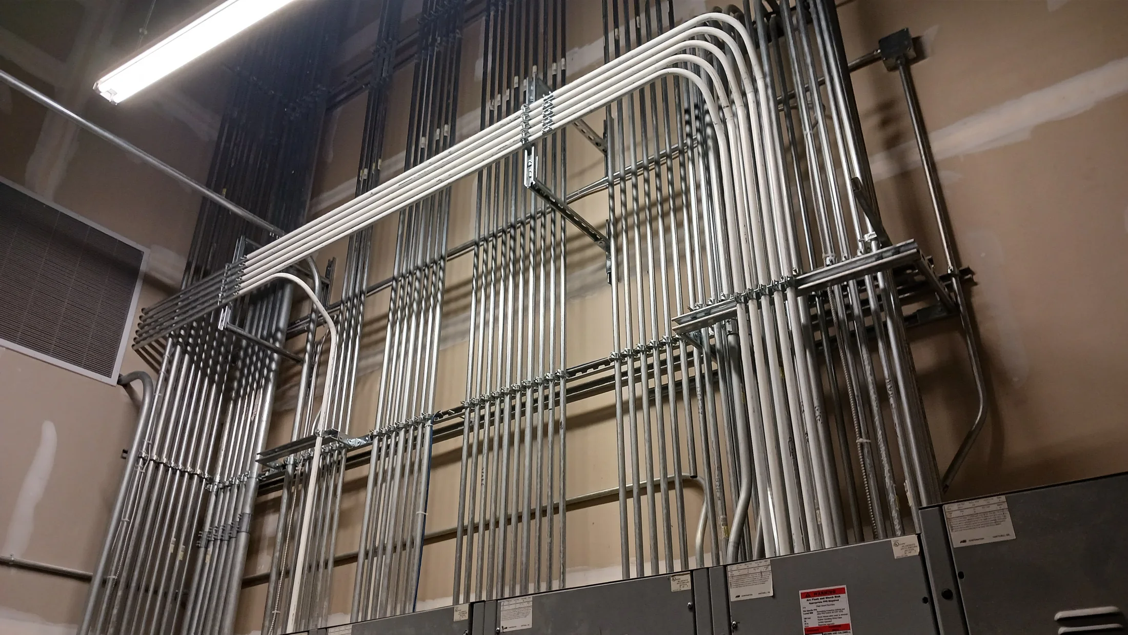 Commercial conduit installation