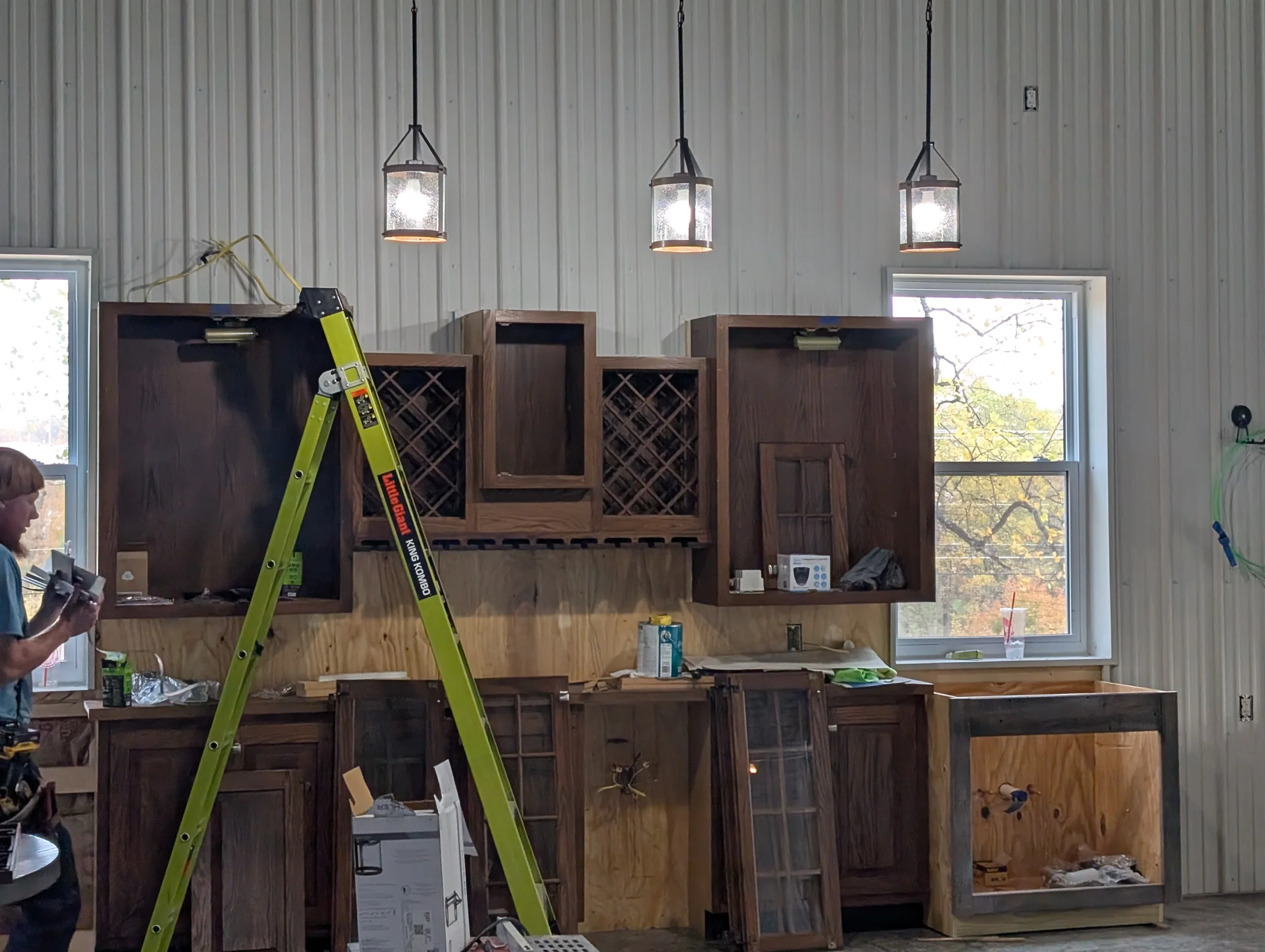 Kitchen pendant lighting installation by State of the Arc Electric